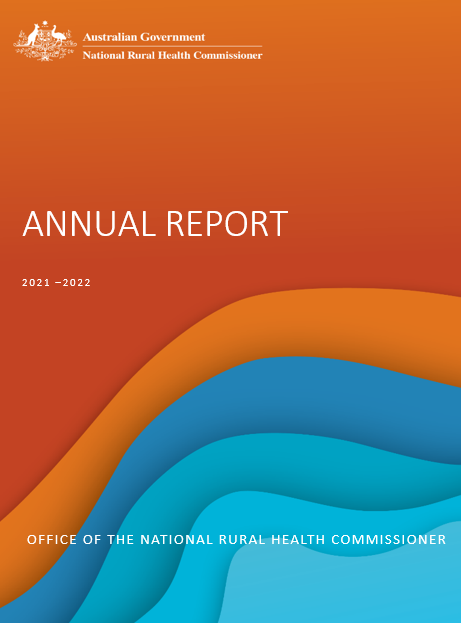 Cover image Annual report 2021–22 – National Rural Health Commissioner