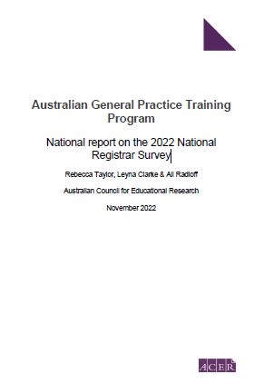 Cover page AGPT Program National Report