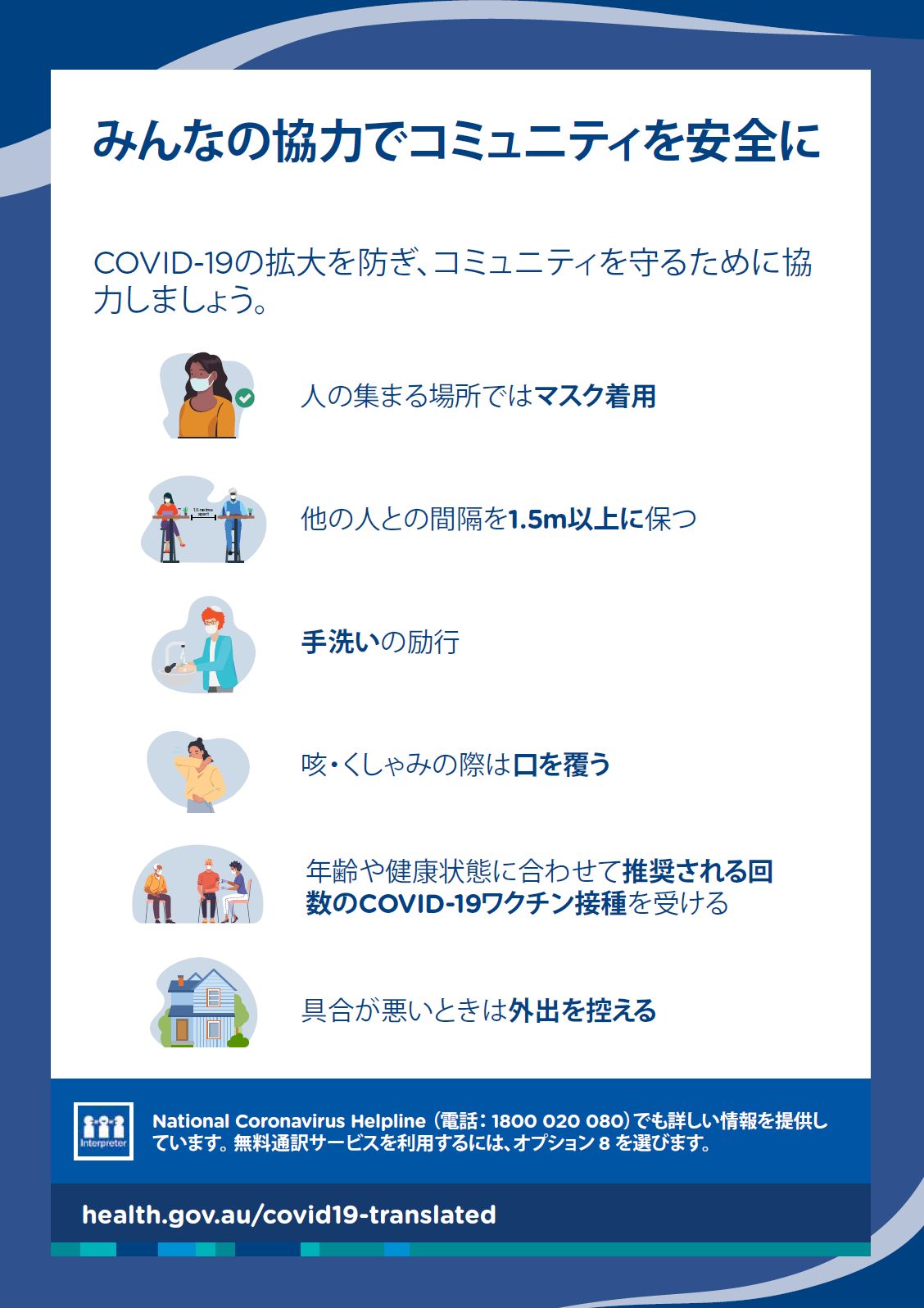 コミュニティを安全に　－　ポスター