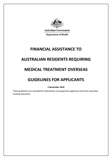 Cover image for Medical Treatment Overseas Program – Guidelines for applicants