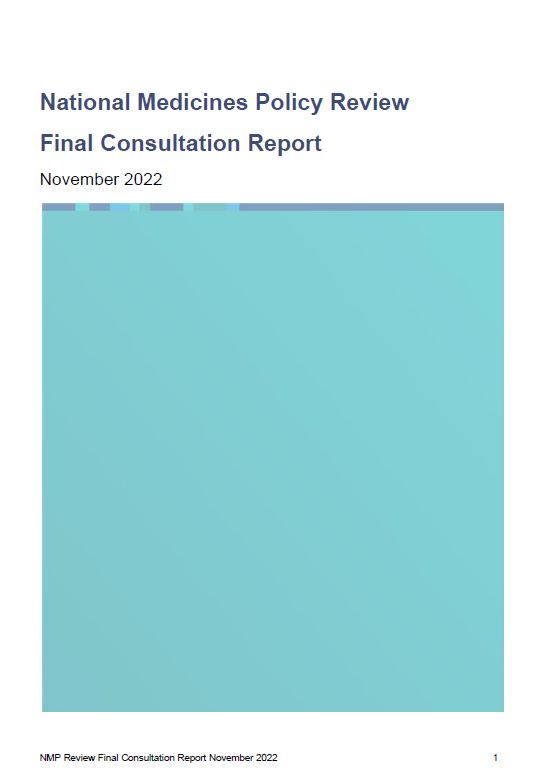 National Medicines Policy - Final Consultation Report