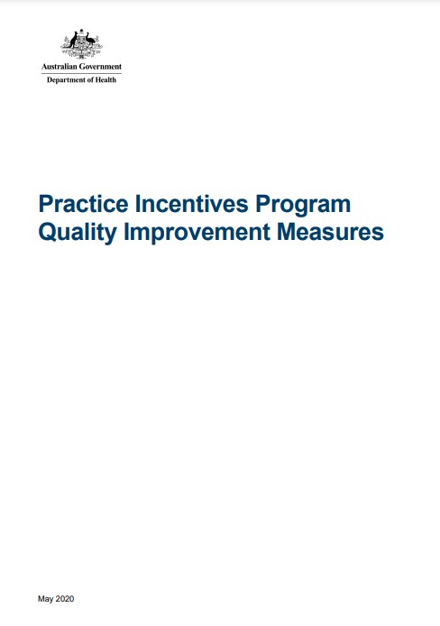 Cover for Practice Incentives Program Quality Improvement – Annotated Specifications