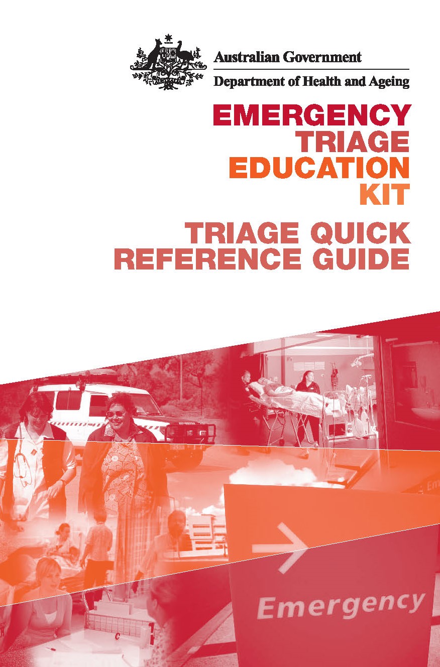 Emergency triage education kit quick reference guide
