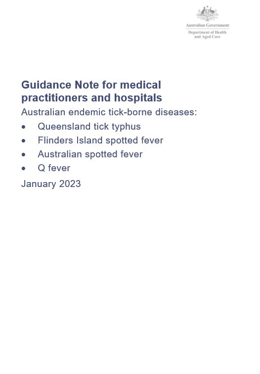 Cover page Australian endemic tick-borne diseases