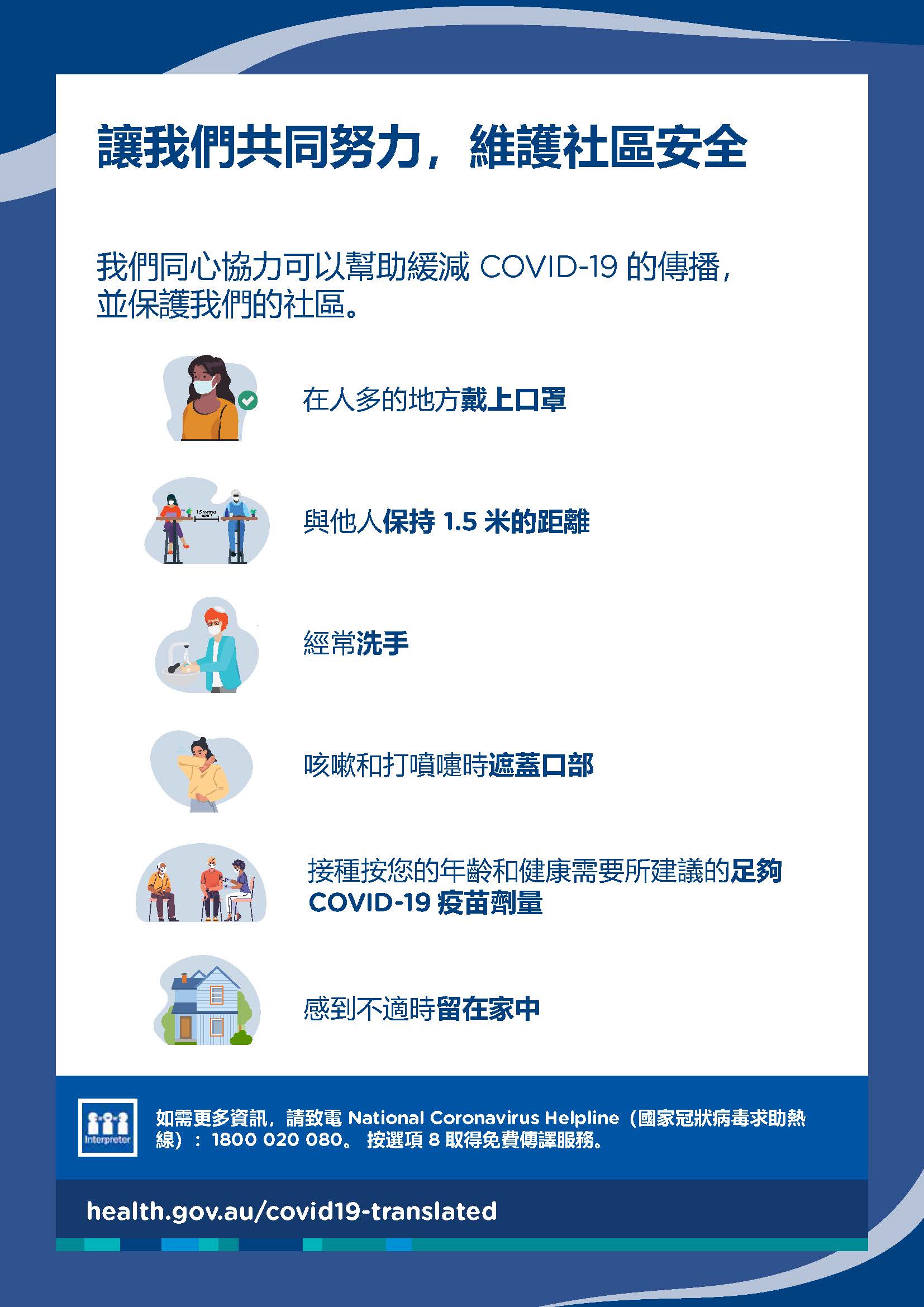 保持社區安全——海報