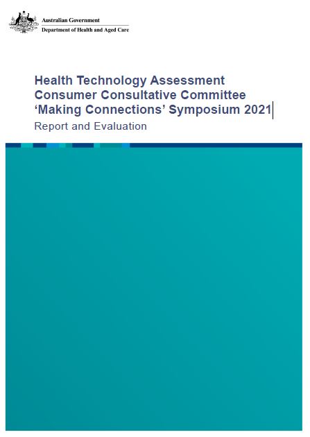 Cover page HTA CCC Making Connections symposium 2021 – Report and Evaluation
