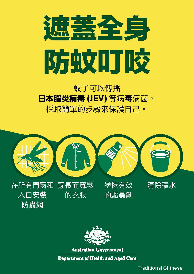 遮蓋全身 防蚊叮咬