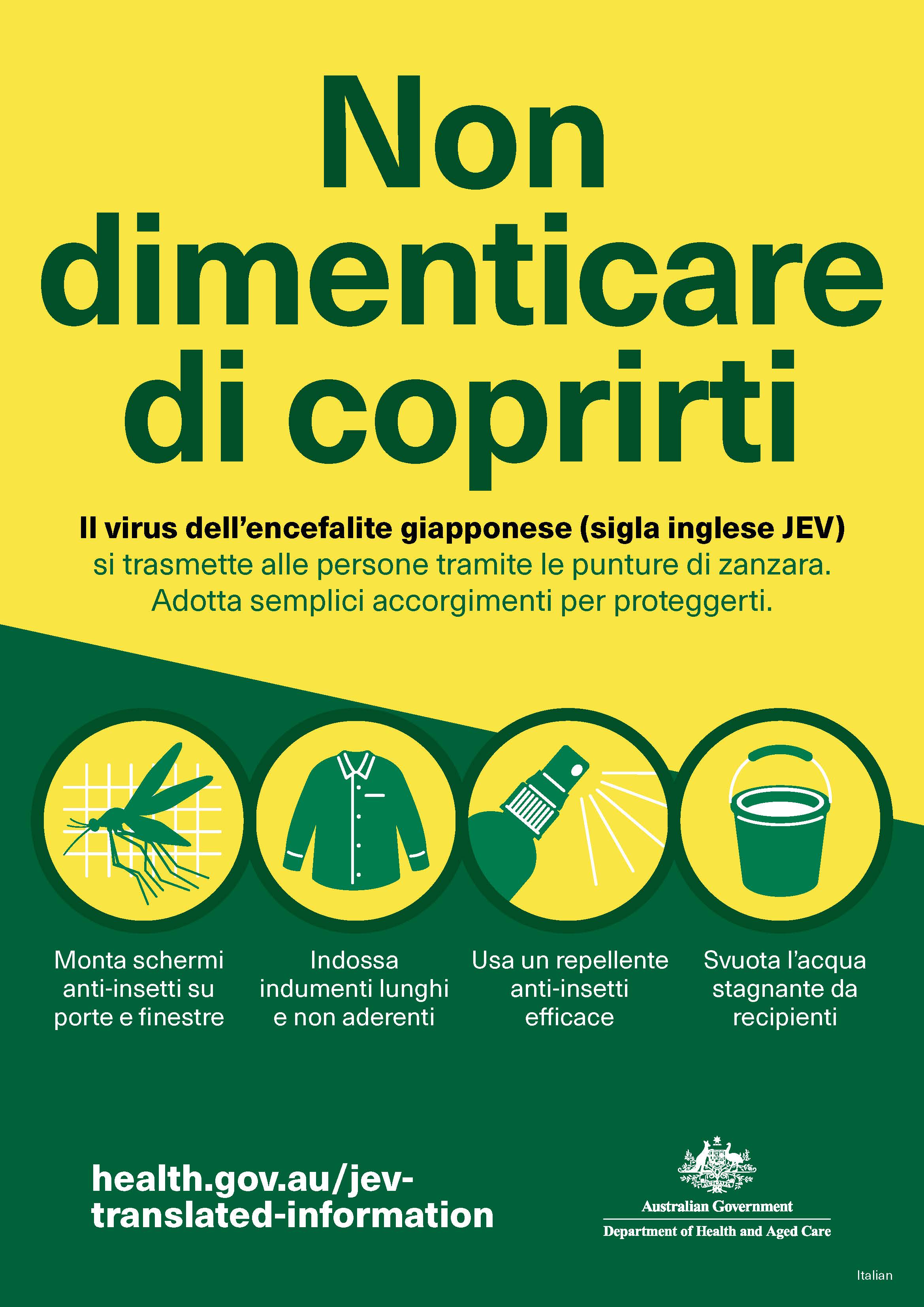 Non dimenticare di coprirti