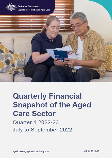 Cover page Quarterly financial snapshot of the Aged care sector