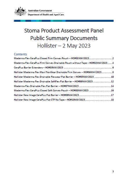 Hollister Public Summary Document Collection - May 2023