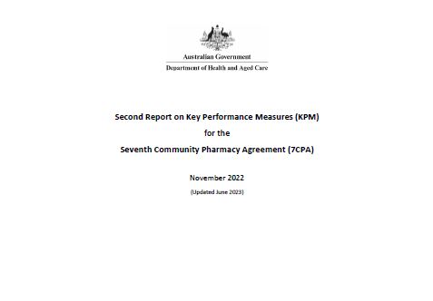 Second report on key performance measures for the Seventh Community Pharmacy Agreement