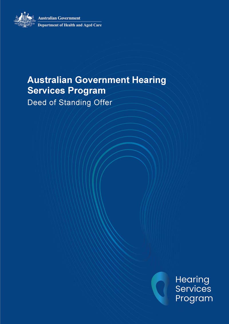Hearing Services Program deed of standing offer