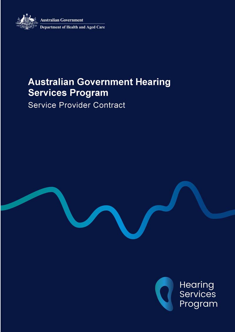 Hearing Services Program service provider contract