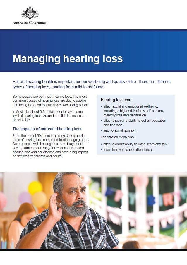 Managing hearing loss