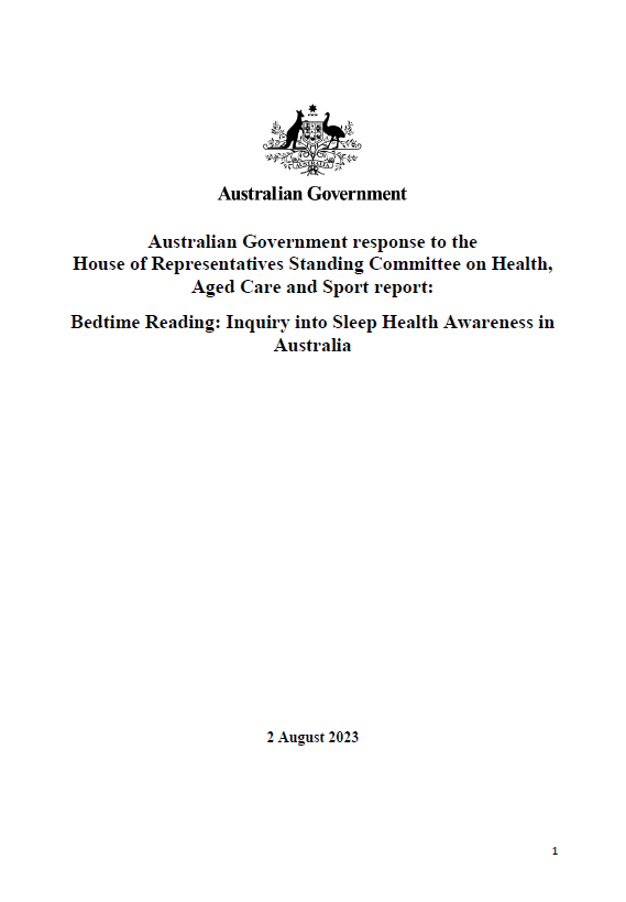 Bedtime Reading: Inquiry into Sleep Health Awareness in Australia