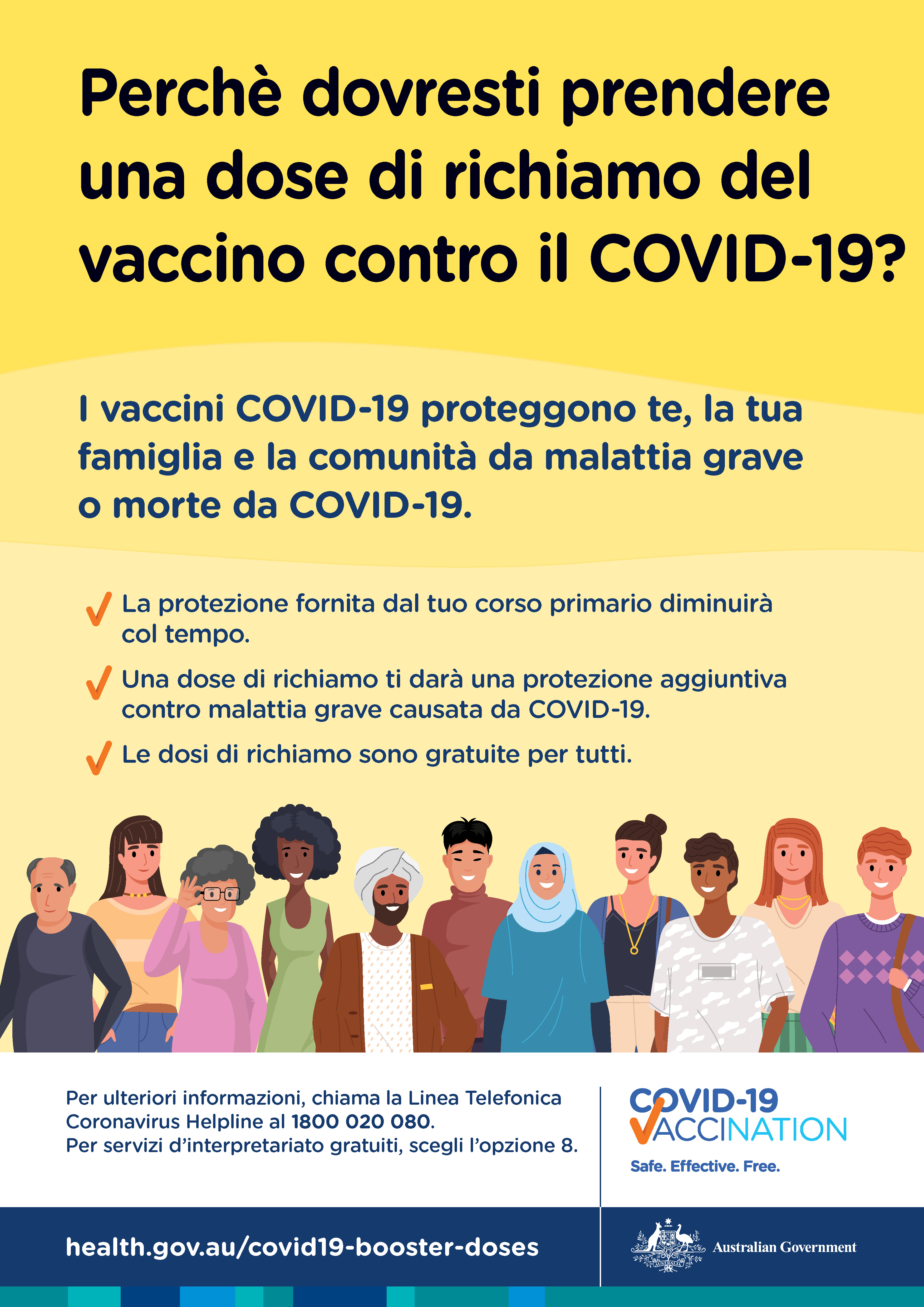 Perché devo ricevere una dose di richiamo del vaccino contro il COVID-19?