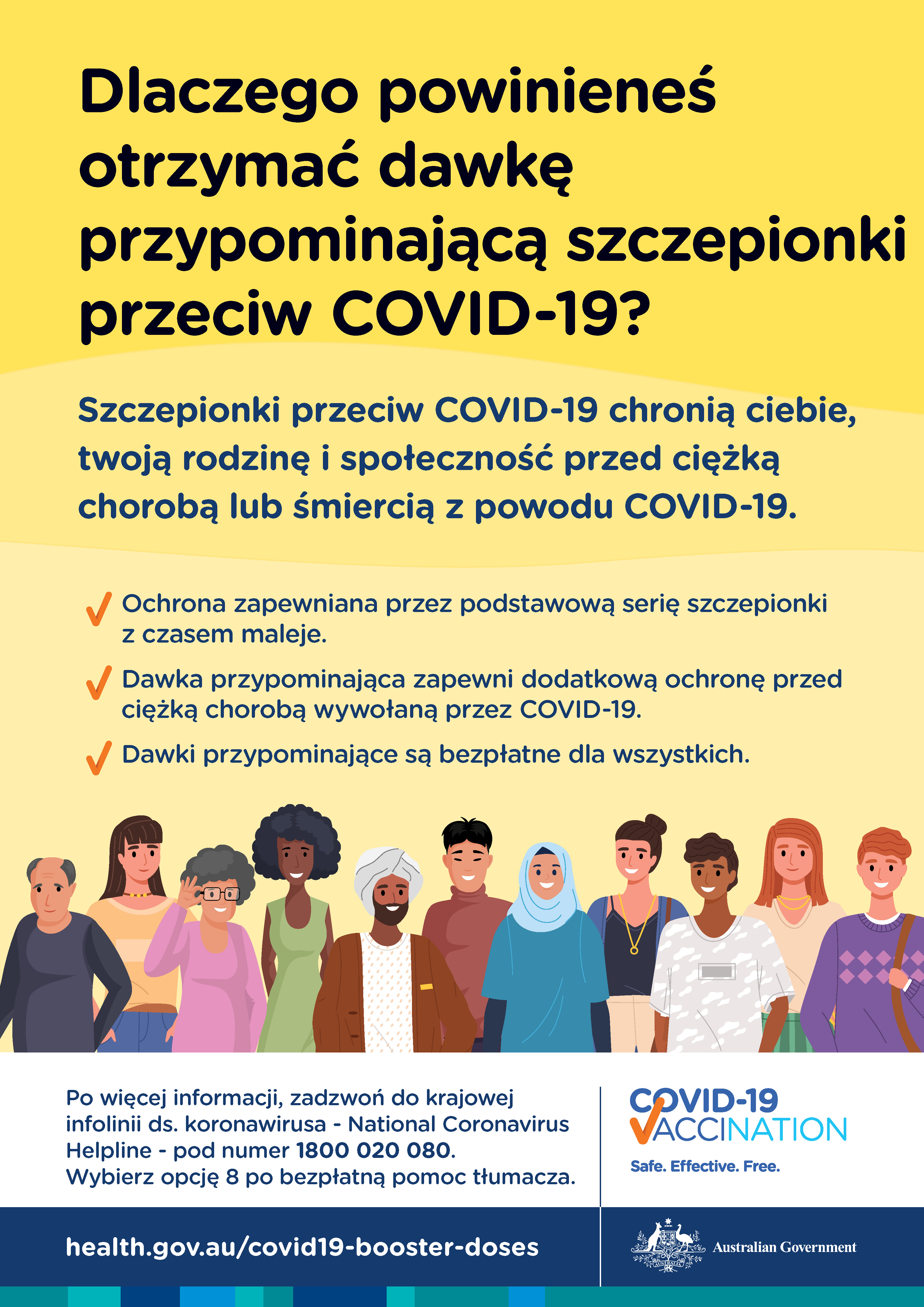 Dlaczego powinienem dostać dawkę przypominającą na COVID-19?