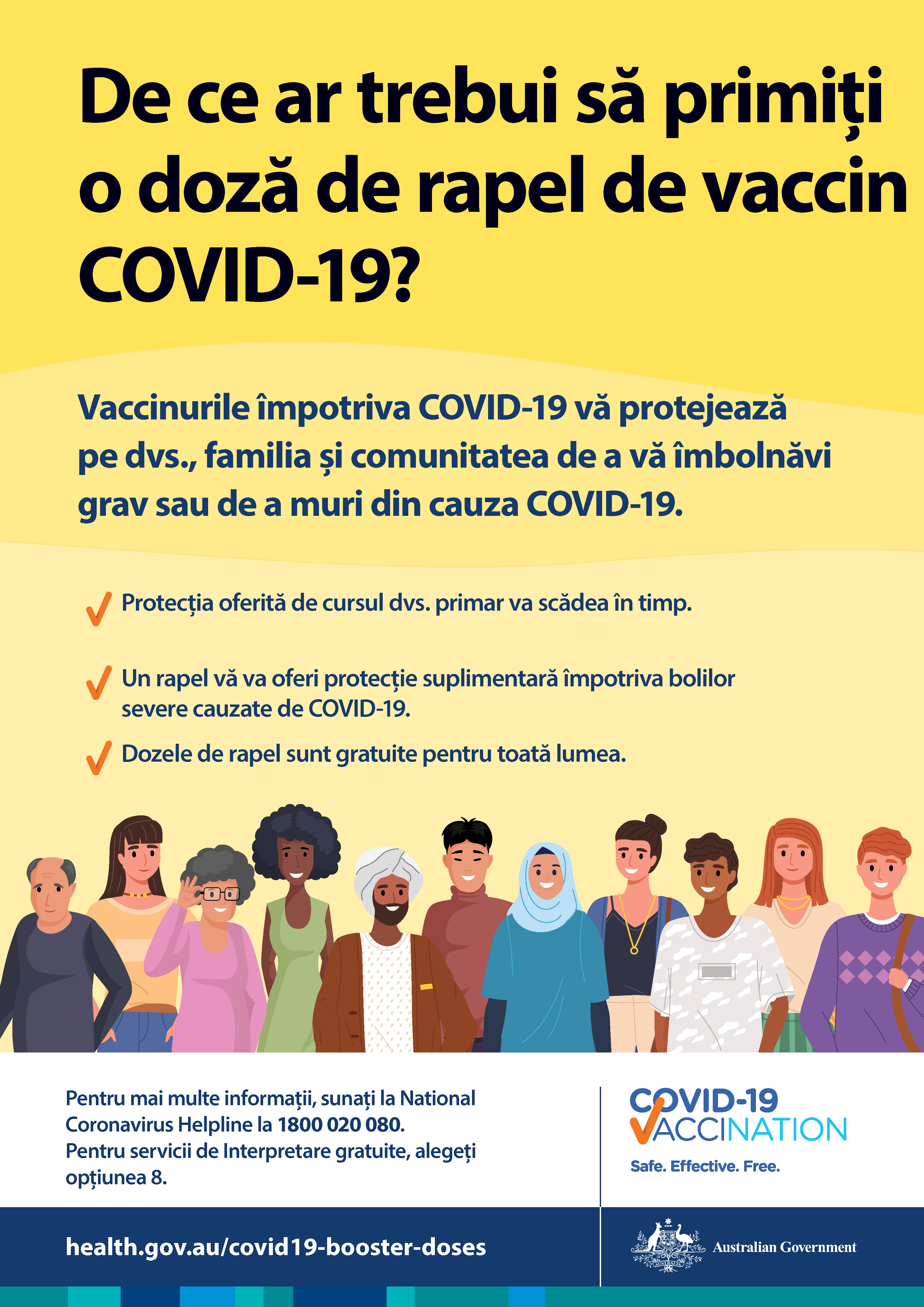 De ce ar trebui să primesc o doză rapel de vaccin împotriva COVID-19?