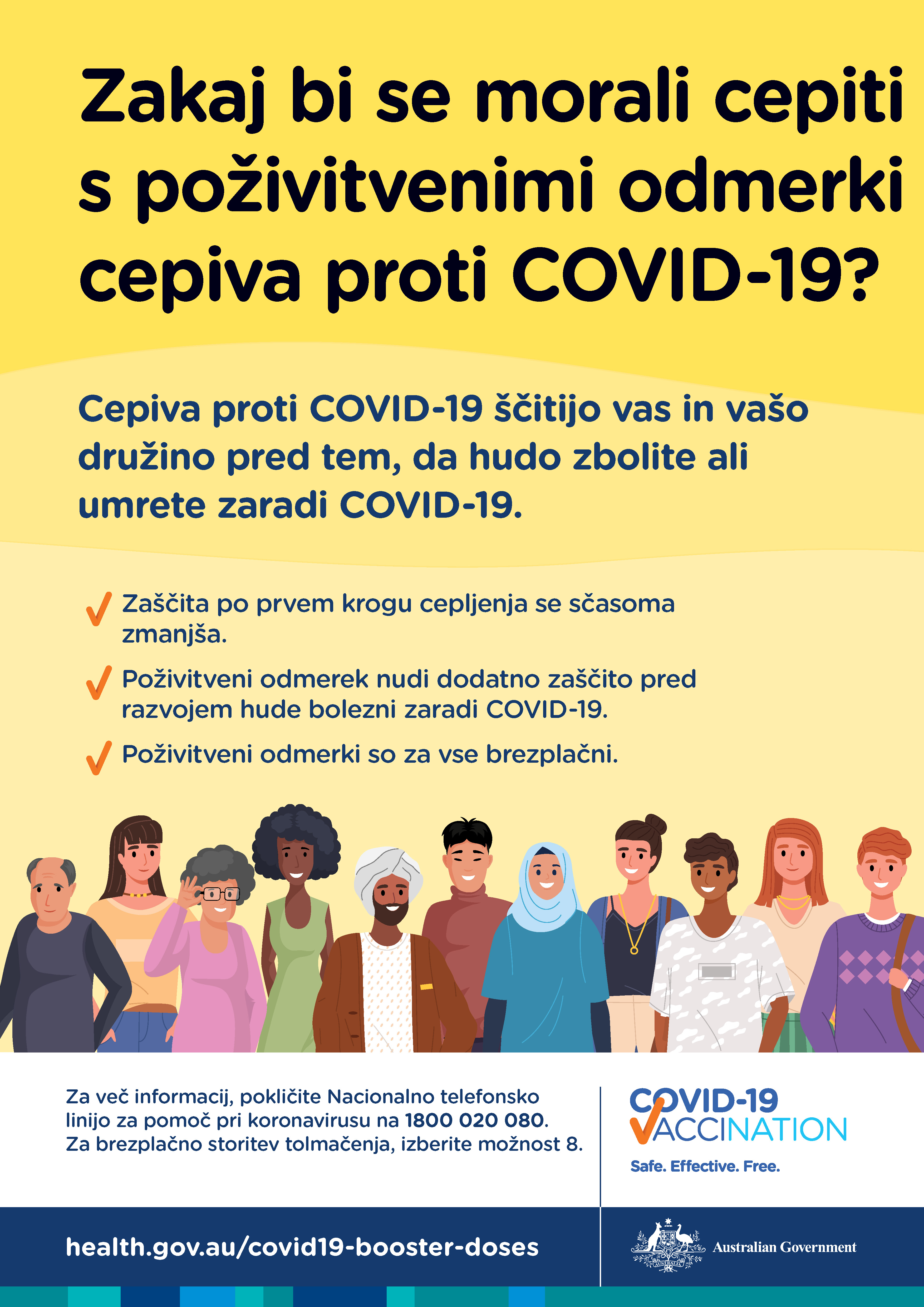 Zakaj bi se moral/a cepiti s poživitvenim odmerkom proti COVID-19?