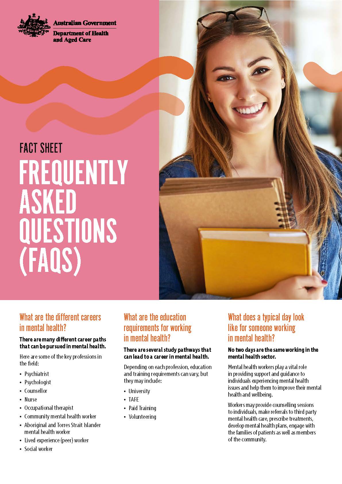 Mental health careers – Frequently asked questions