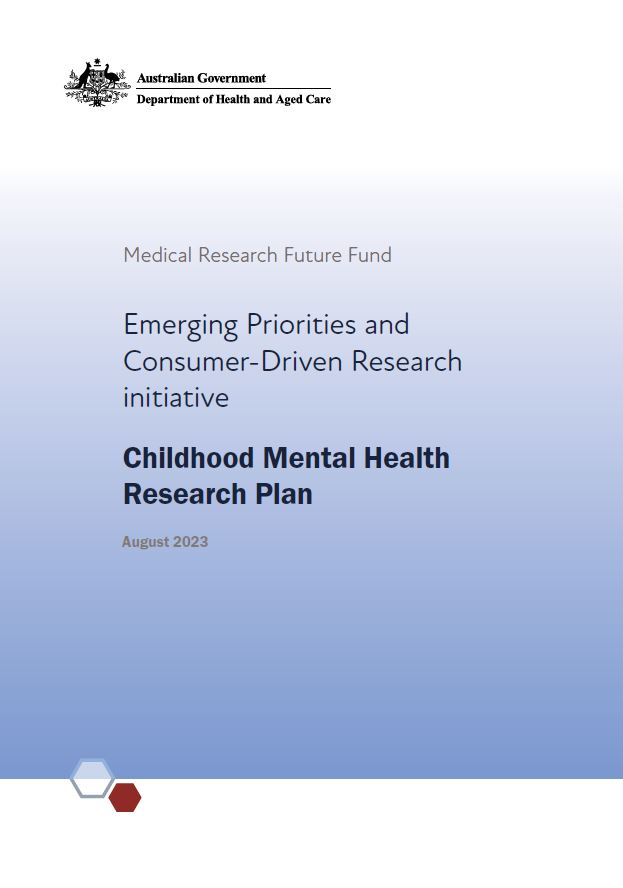 MRFF Childhood Mental Health Research Plan