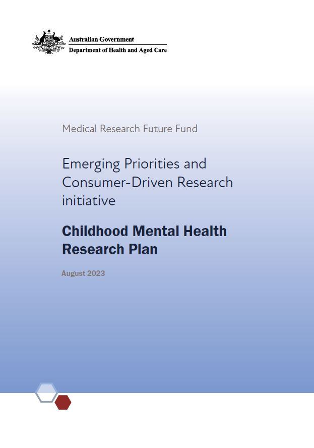 medical research future fund childhood mental health research plan