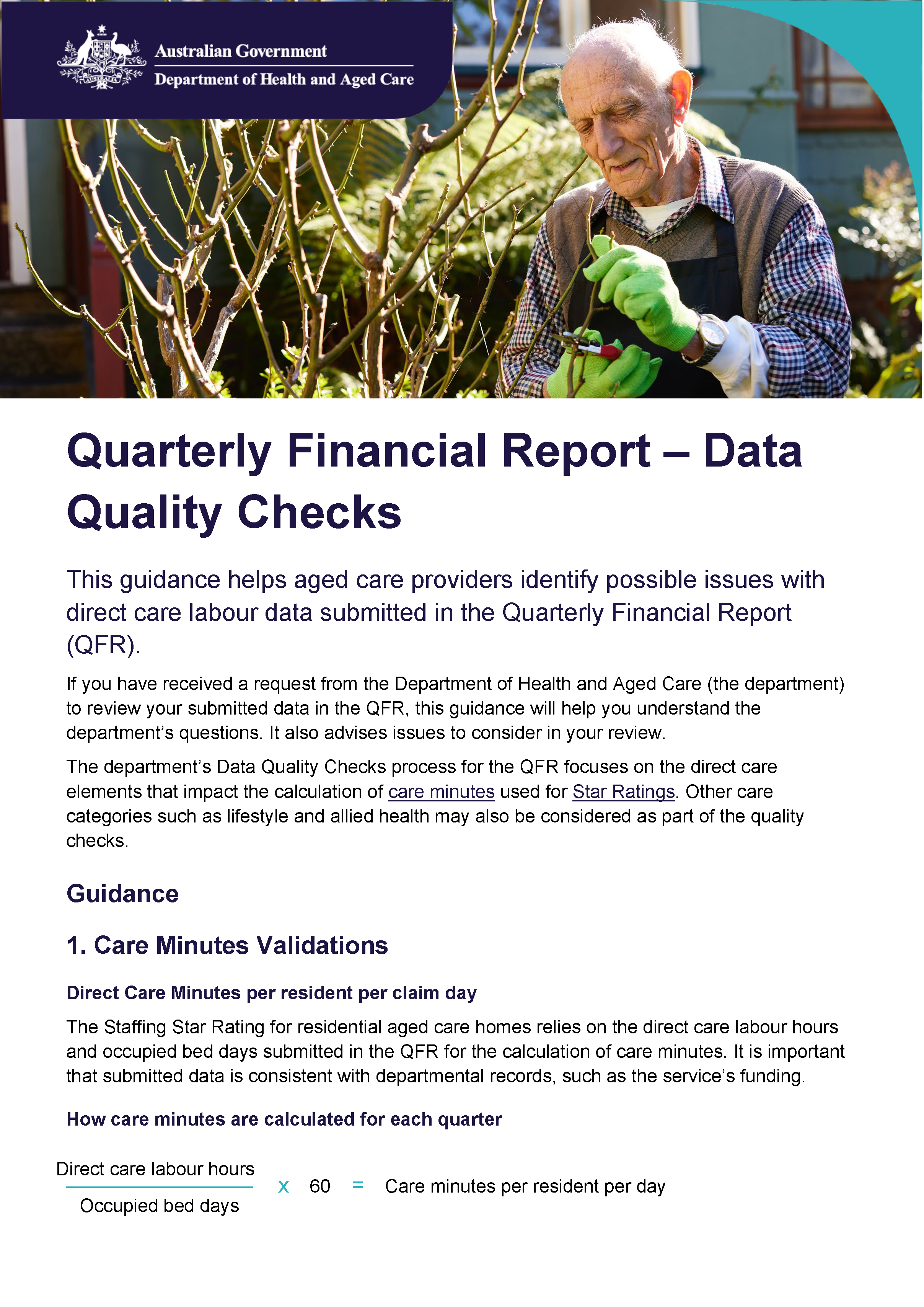 Quarterly Financial Report – Data Quality Checks