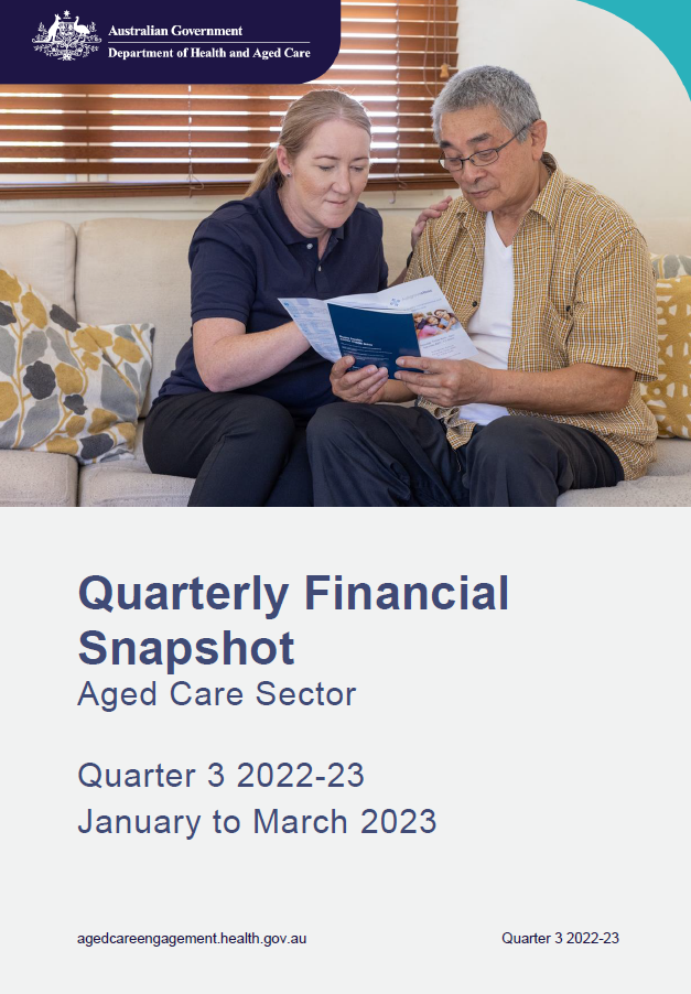 Quarterly financial snapshot of the aged care sector – Quarter 3 2022-23 – January to March 2023