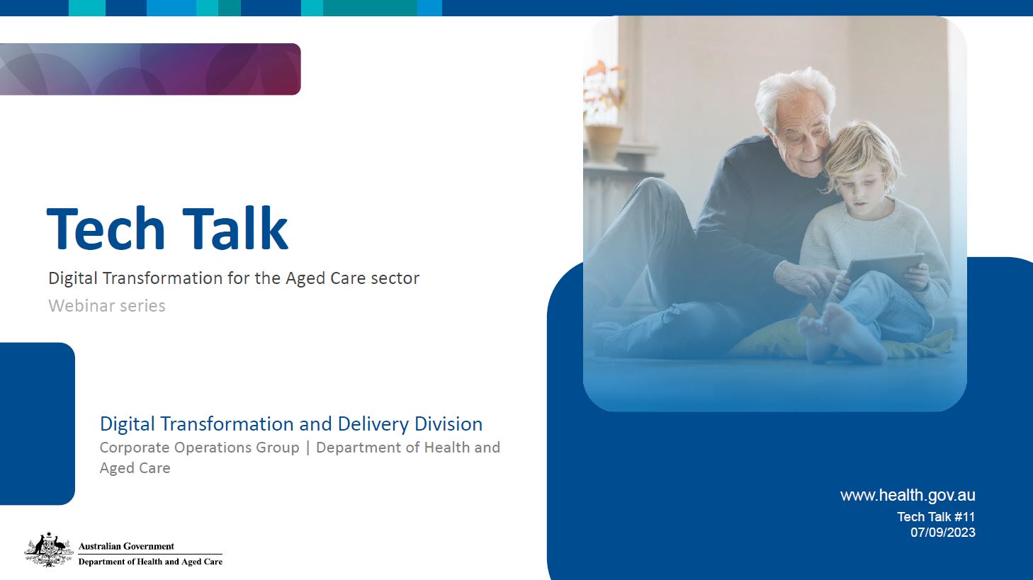 Digital Transformation Tech Talk – 7 September - webinar presentation slides 