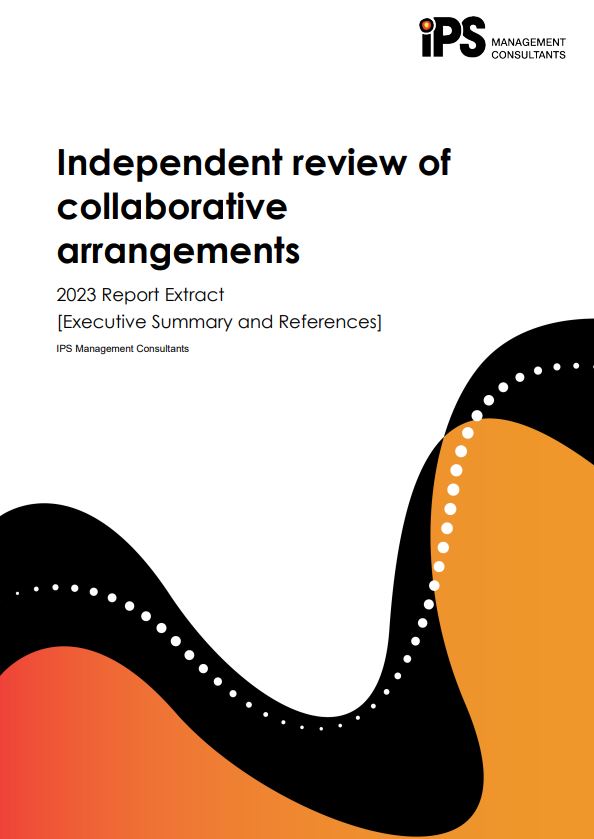 Independent review of collaborative arrangements – 2023 Report Extract Cover Image