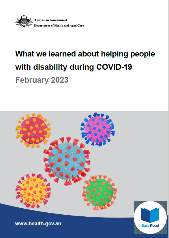 Cover image for What we learned about helping people with disability during COVID-19 – Easy Read