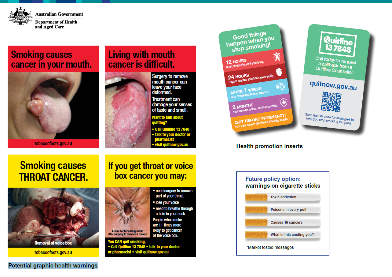 A new era of tobacco control – potential graphic health warnings imagery