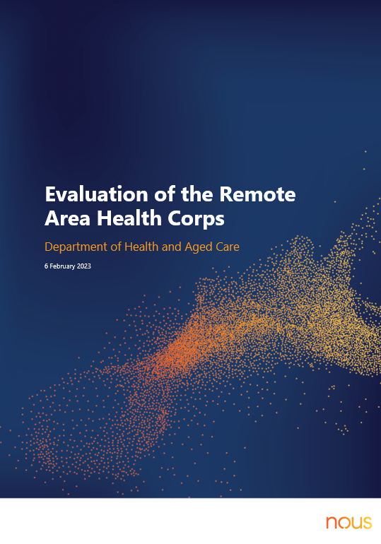 Evaluation of the Remote Area Health Corps cover
