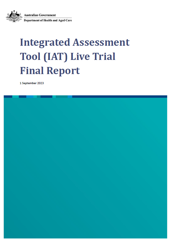 Cover image for Integrated Assessment Tool live trial final report