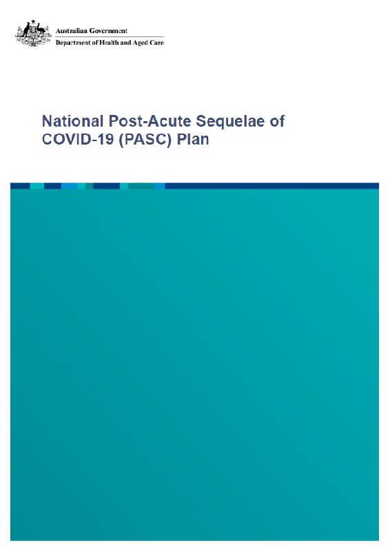 Cover page National Post-Acute Sequelae of COVID-19 Plan