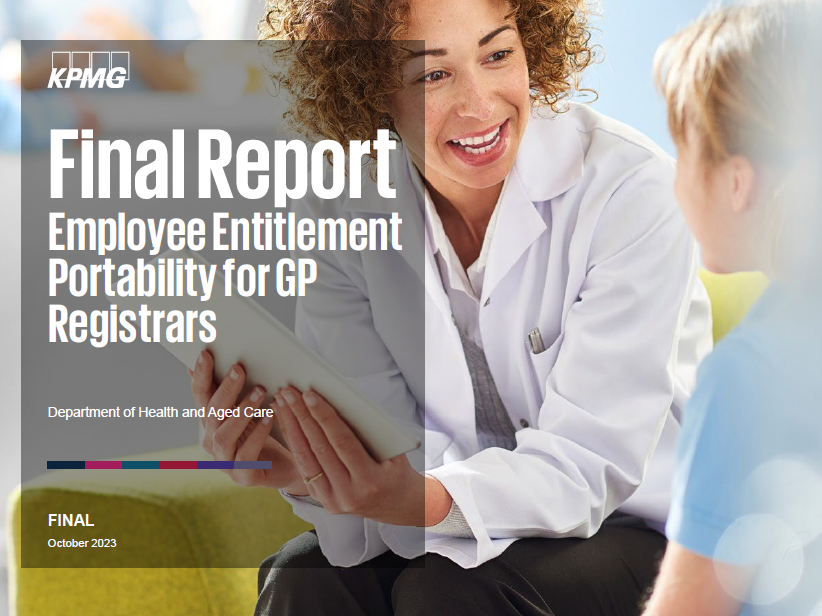 Employee entitlement portability for GP registrars – final report