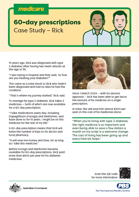 60-day prescriptions – Rick case study