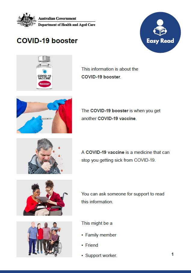 Cover image of fact sheet on boosters