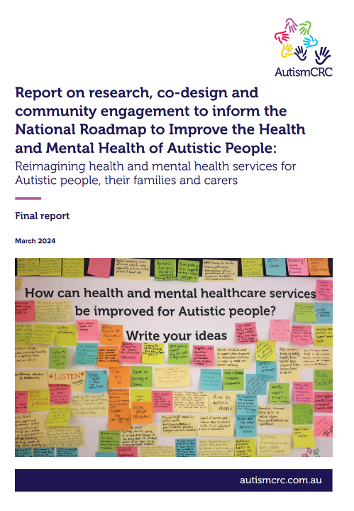 Cover page  for the Report on research co-design and community engagement to inform Autism.PNG