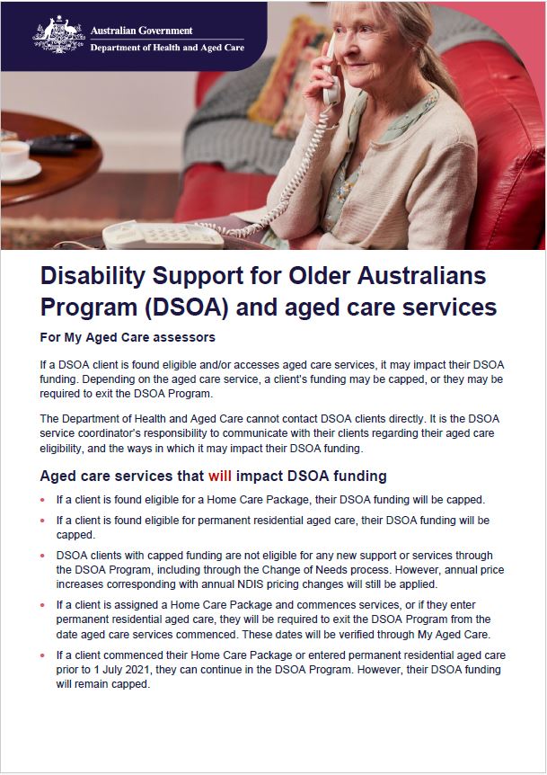 dsoa - assessors fact sheet cover image