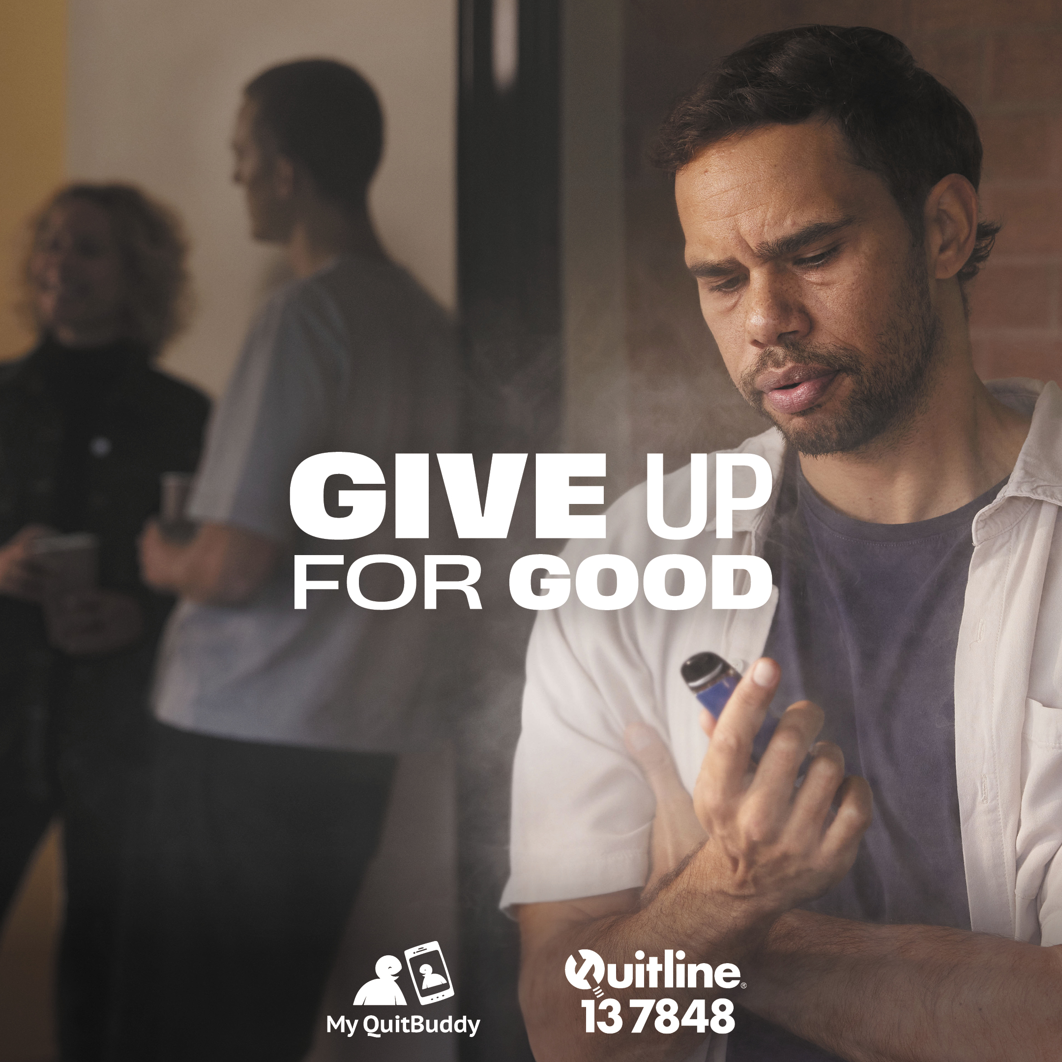 Man looking at a vape