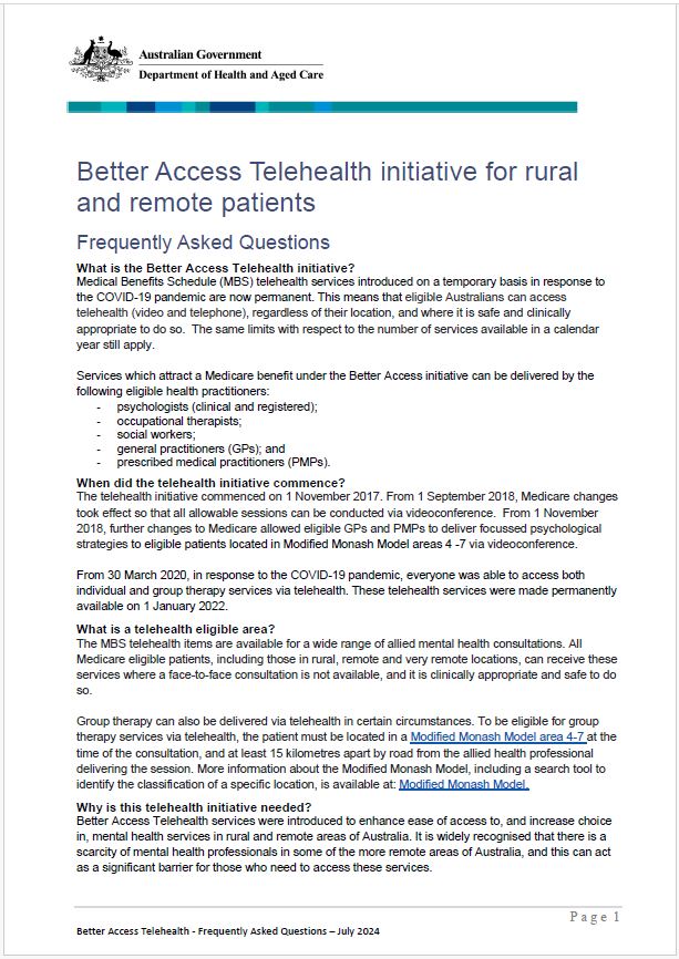 telehealth FAQs- cover image