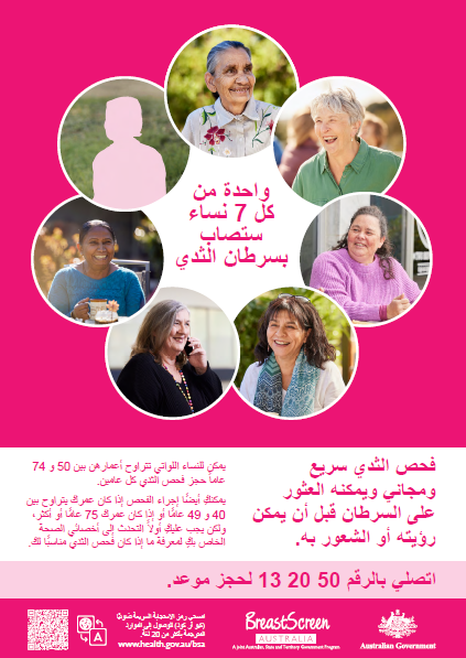 Screen capture of Breast Poster_Arabic