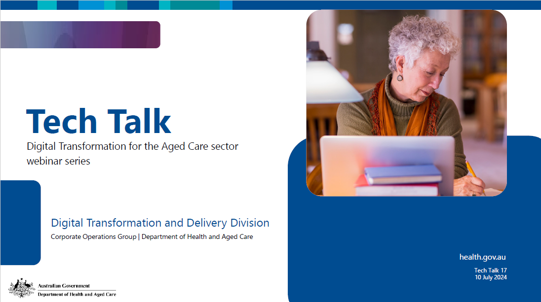 Digital Transformation Tech Talk – 10 July 2024 – Presentation slides