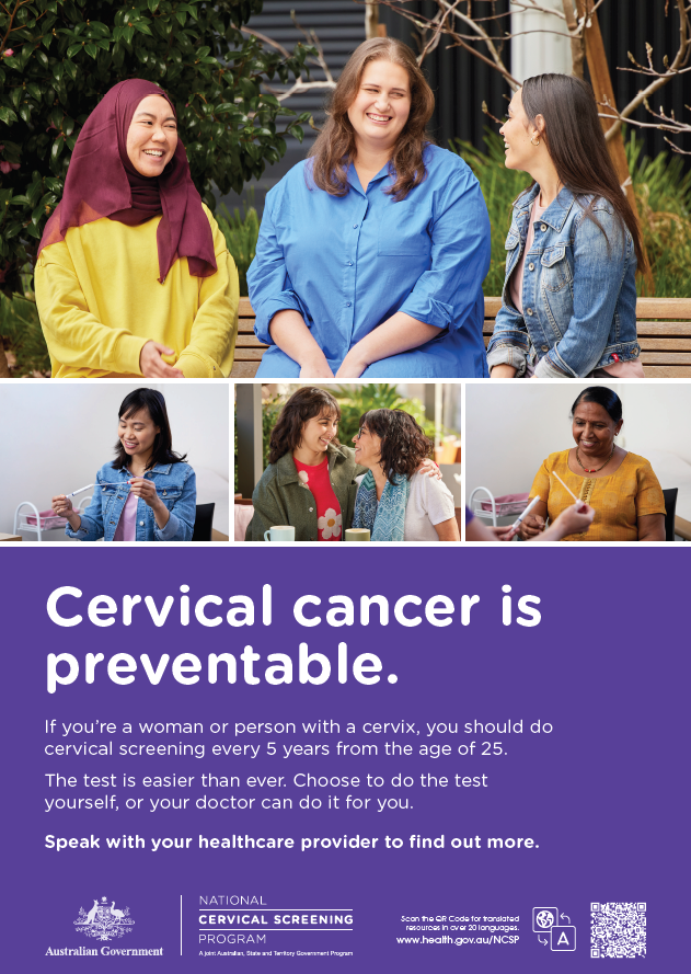 Cervical Cancer is preventable poster_English