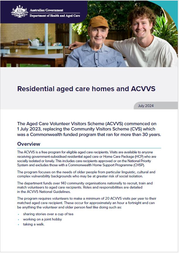 residential care factsheet cover image