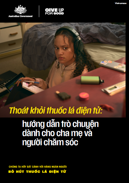 Cover page Youth vaping campaign [Vietnamese]