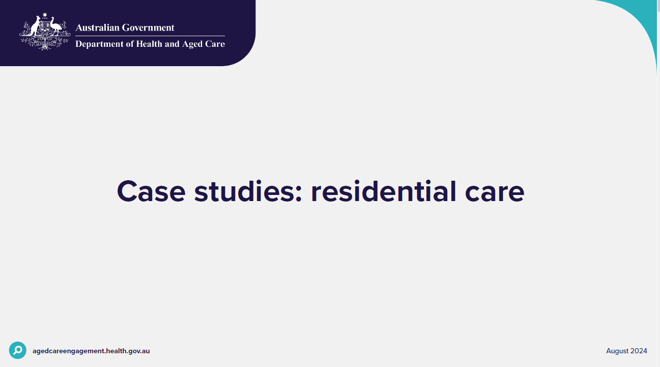 Case studies – Residential care