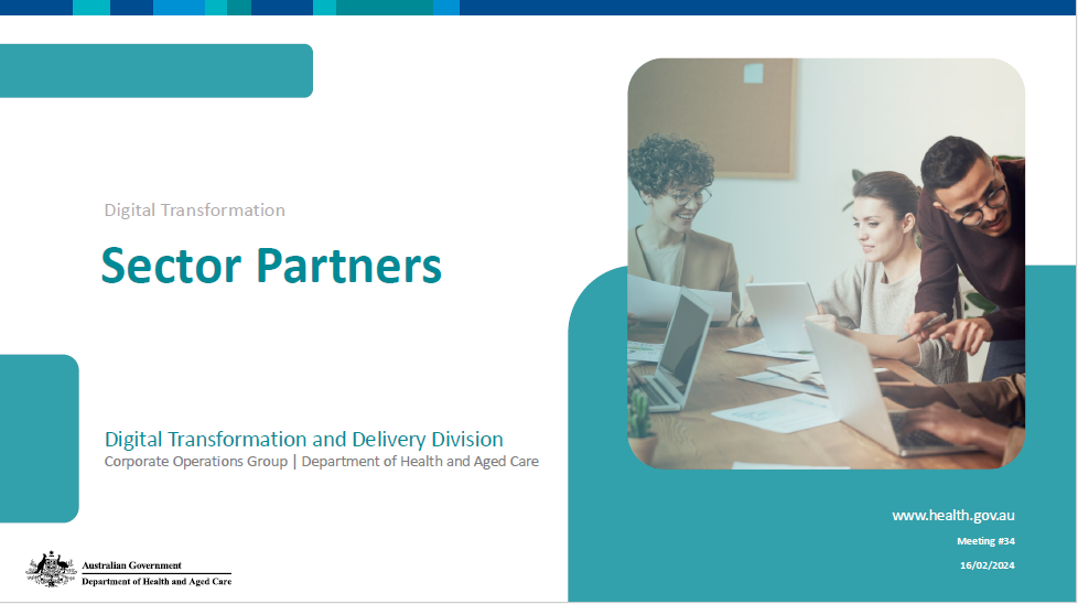Digital Transformation Sector Partners slide presentation – 16 February 2024