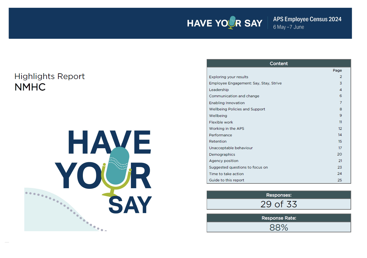 Australian Public Service employee census 2024 – Highlights report – National Mental Health Commission